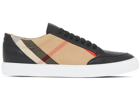 burberry shoes vintage check|burberry leather suede and house check sneakers.